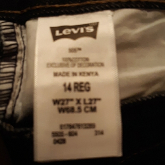 Levi's 505 Jean's 27 x 27 14 regular like new - Picture 4 of 4